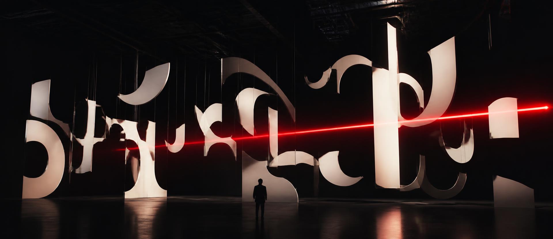 Experimental kinetic typography installation